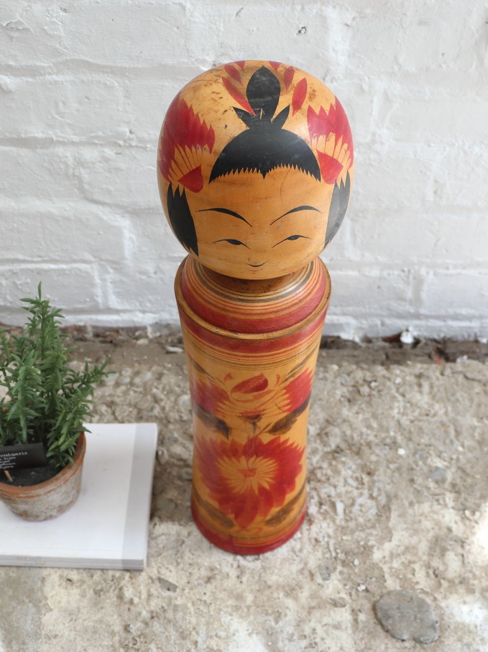 Large Japanese Kokeshi Doll photo Home Decor
