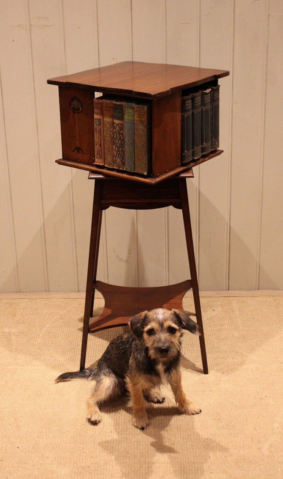 photo furniture Art Nouveau Mahogany Revolving Bookcase
