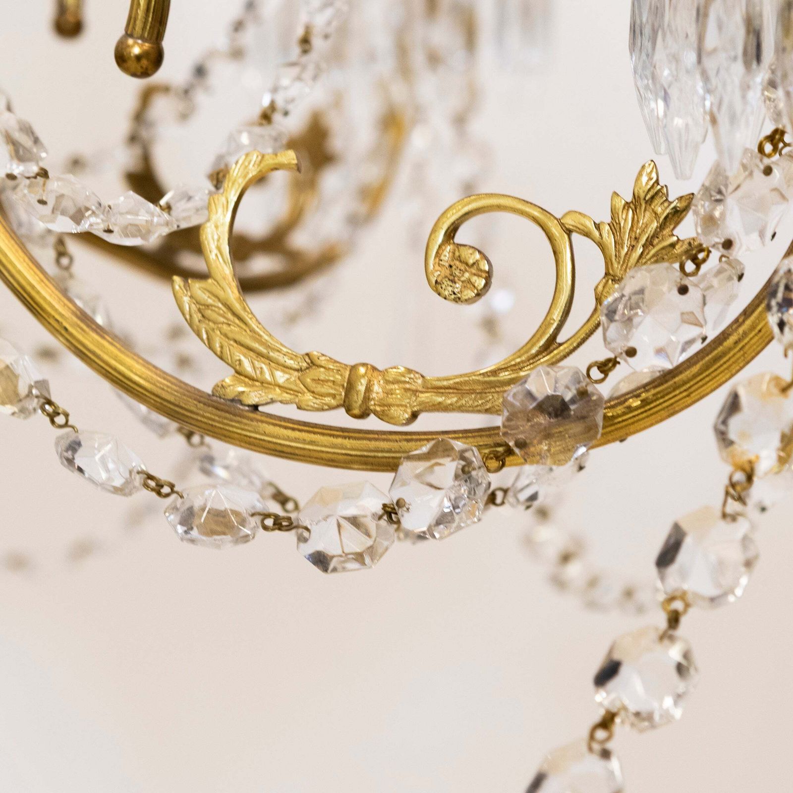 Antique French Crystal Chandelier | 12 Arm photo furniture