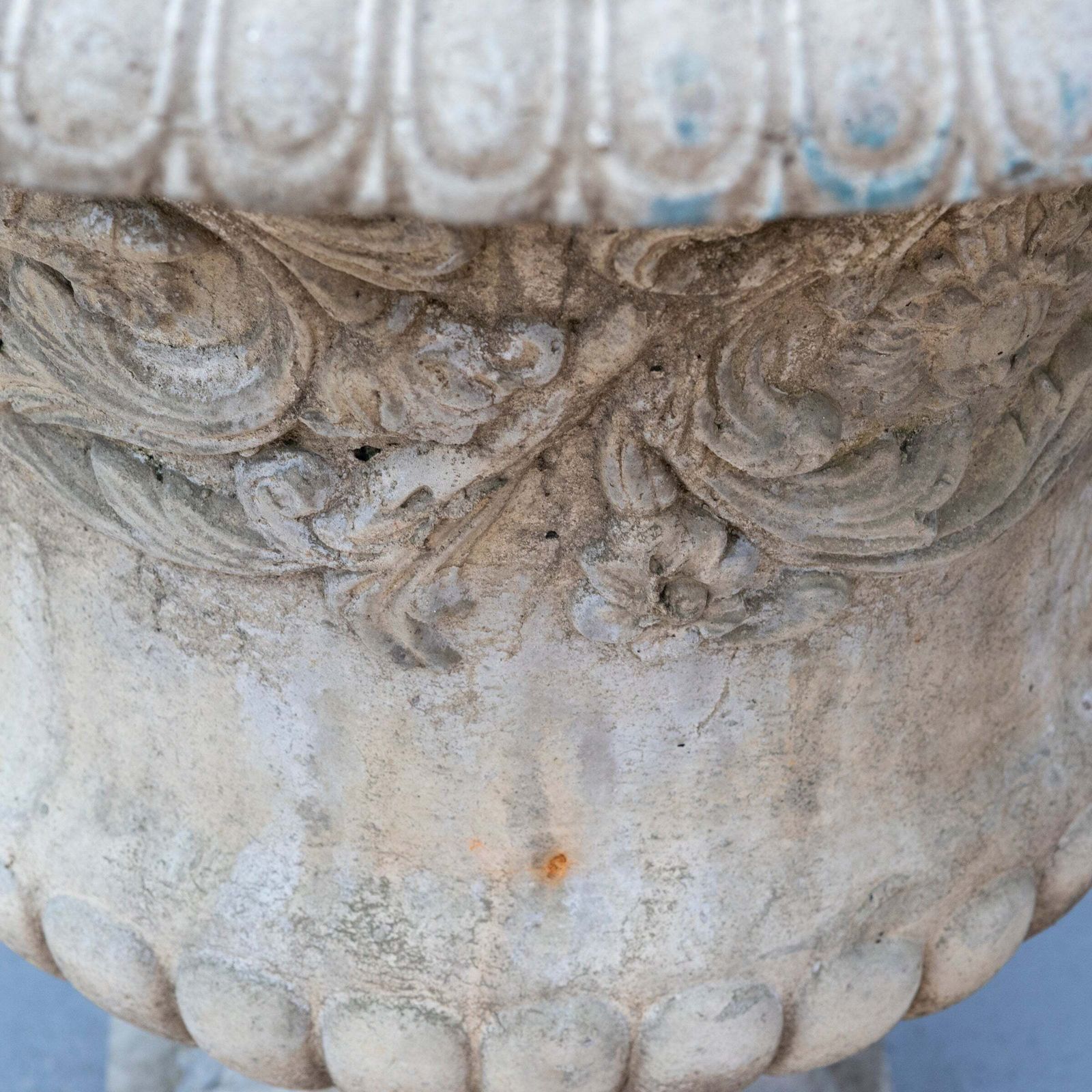 Antique Stoneware Ornate Urn, 1800s photo vintage