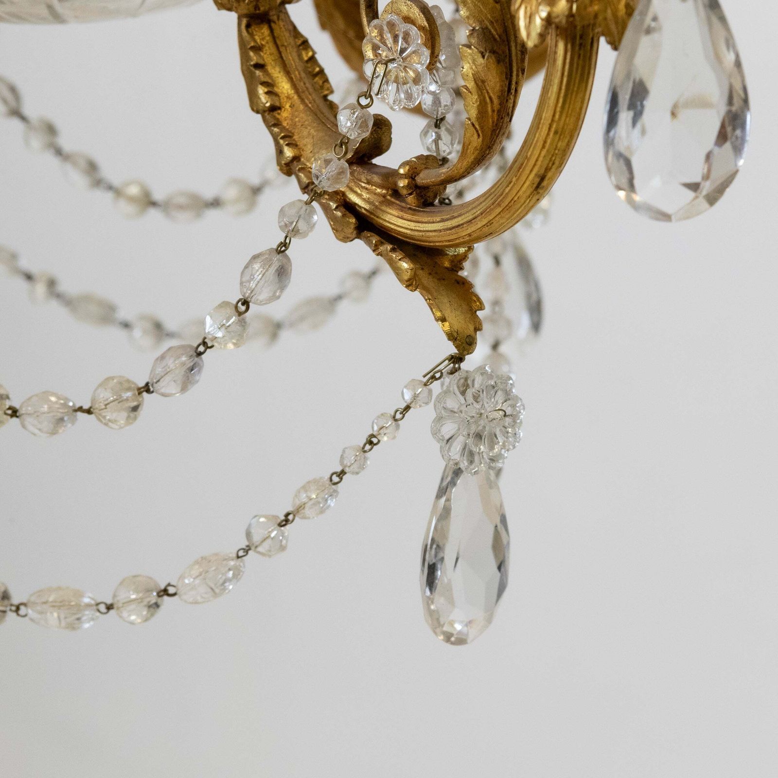 Lighting Antique French Crystal Chandelier photo