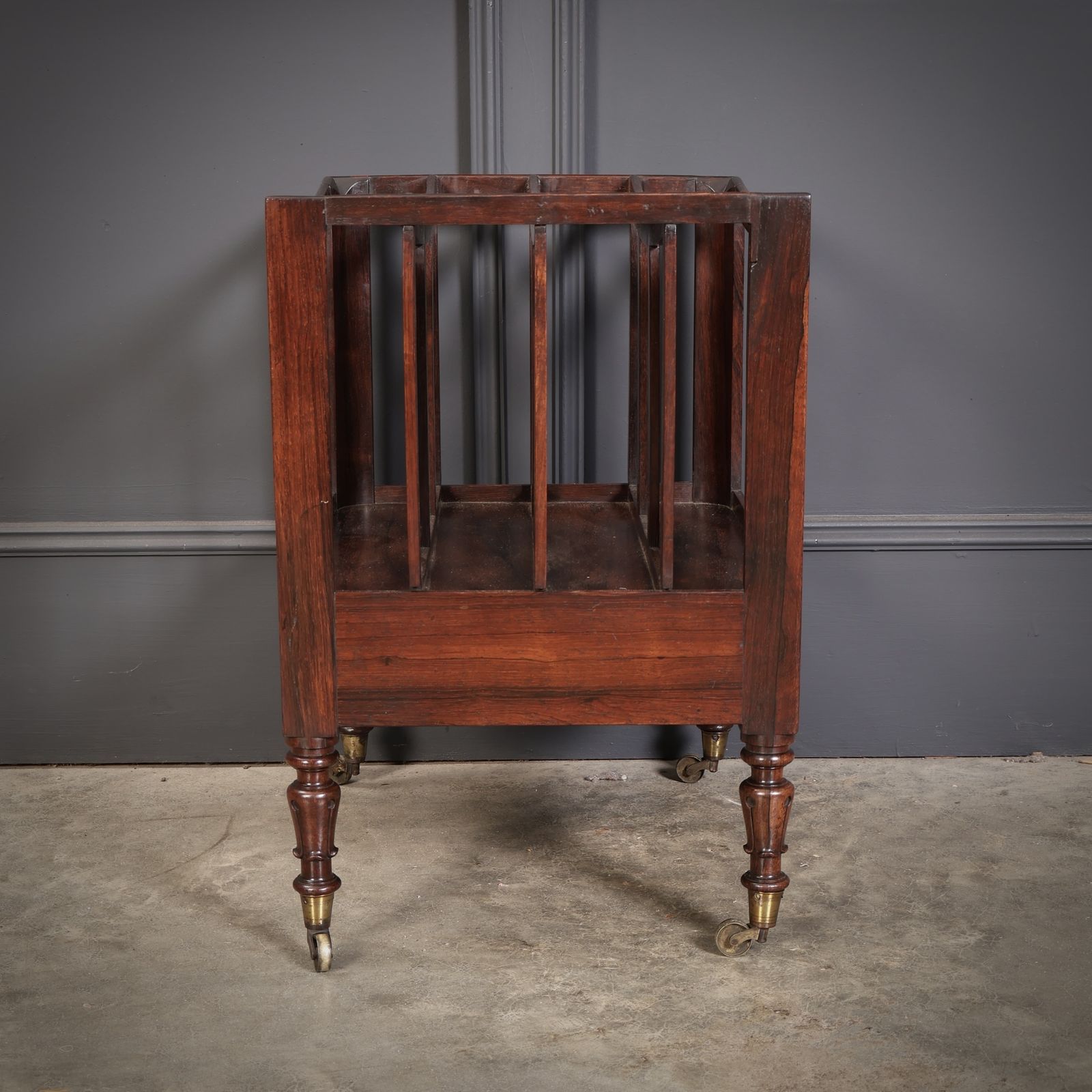 photo furniture William IV Rosewood Canterbury Magazine Rack