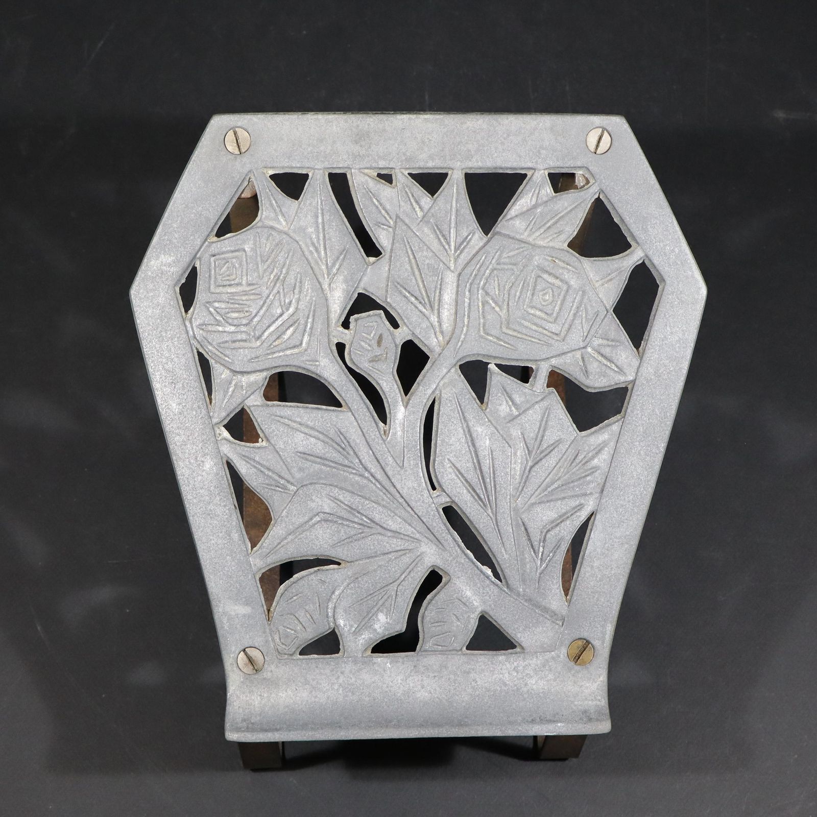 Art Nouveau Hairdresser's Footrest   Antique French Under Desk Footstool photo Furniture