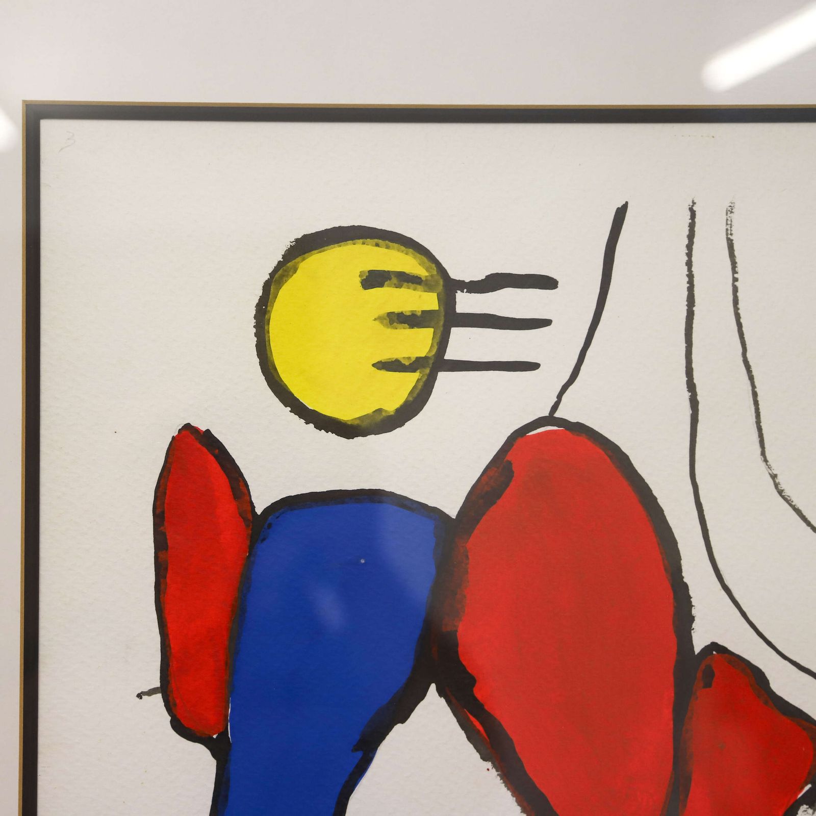 photo furniture Pair Of Contemporary Spanish Paintings In The Style Of Joan Miro