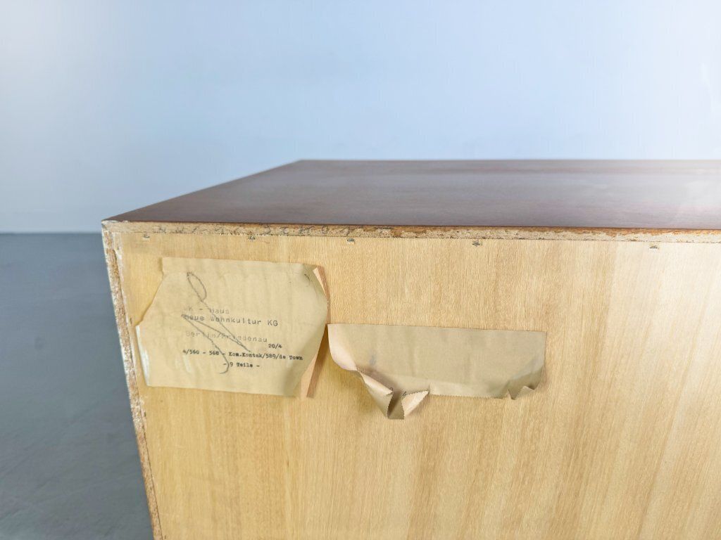 2x Original Midcentury Sideboard Wk Möbel Chest Of Drawers Walnut photo vintage