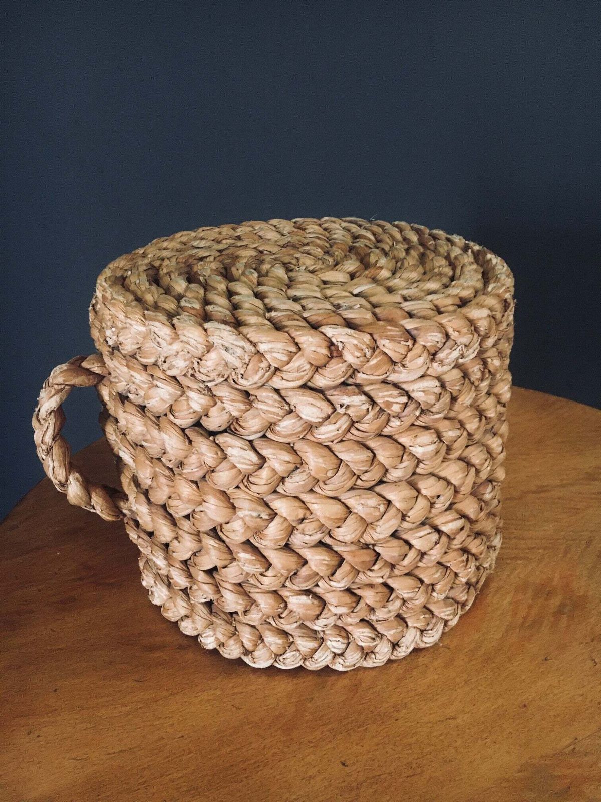 photo vinterior 1940's French Mediterranean Design Low Rope Stool By Audoux Minet