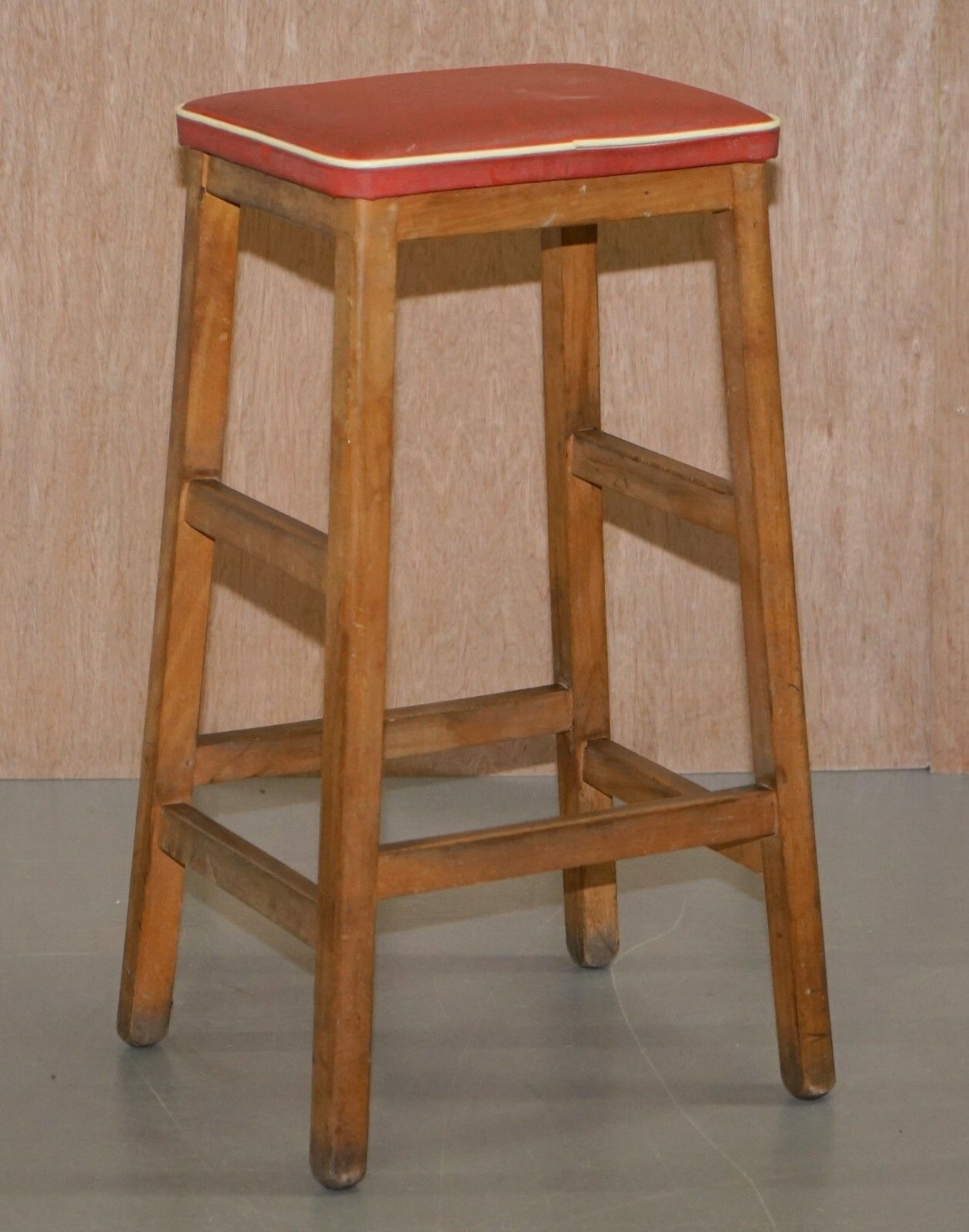Suite Of Three Progressive Modern Industries Stamped Artist Art School Stools photo furniture