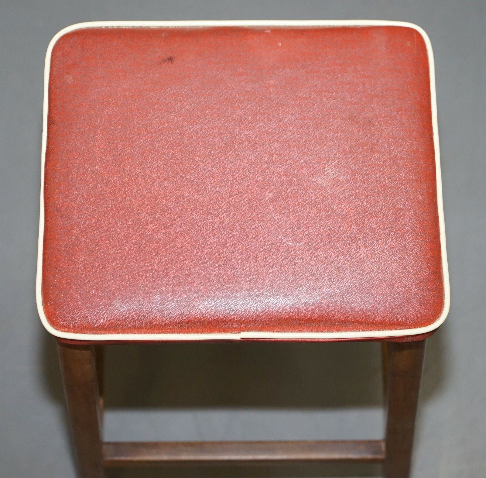 Suite Of Three Progressive Modern Industries Stamped Artist Art School Stools photo Furniture