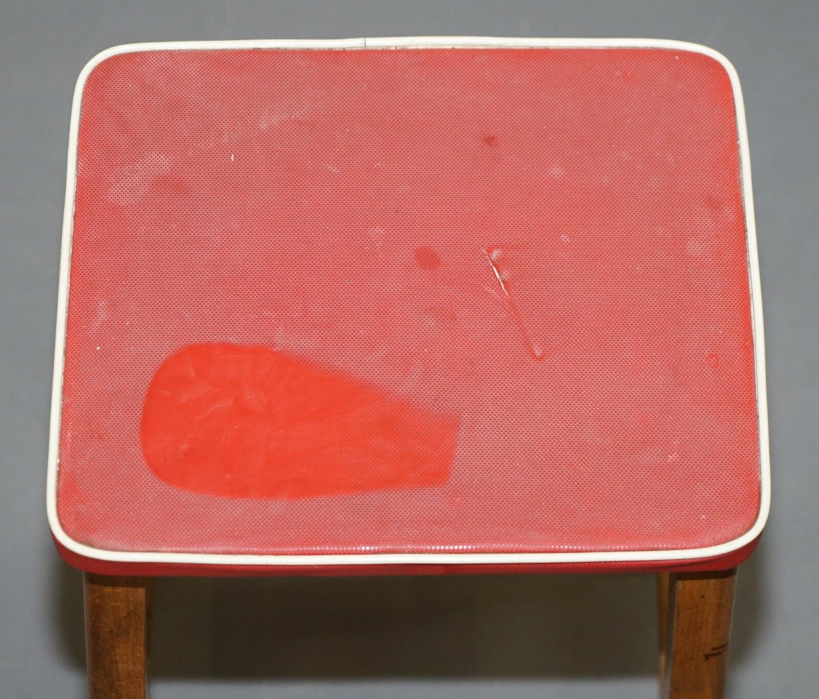 Suite Of Three Progressive Modern Industries Stamped Artist Art School Stools photo vintage