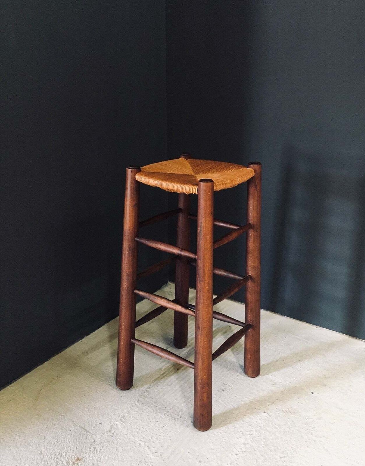 Brutalist Design Bar Stool By Charles Dudouyt, France 1940's photo for sale