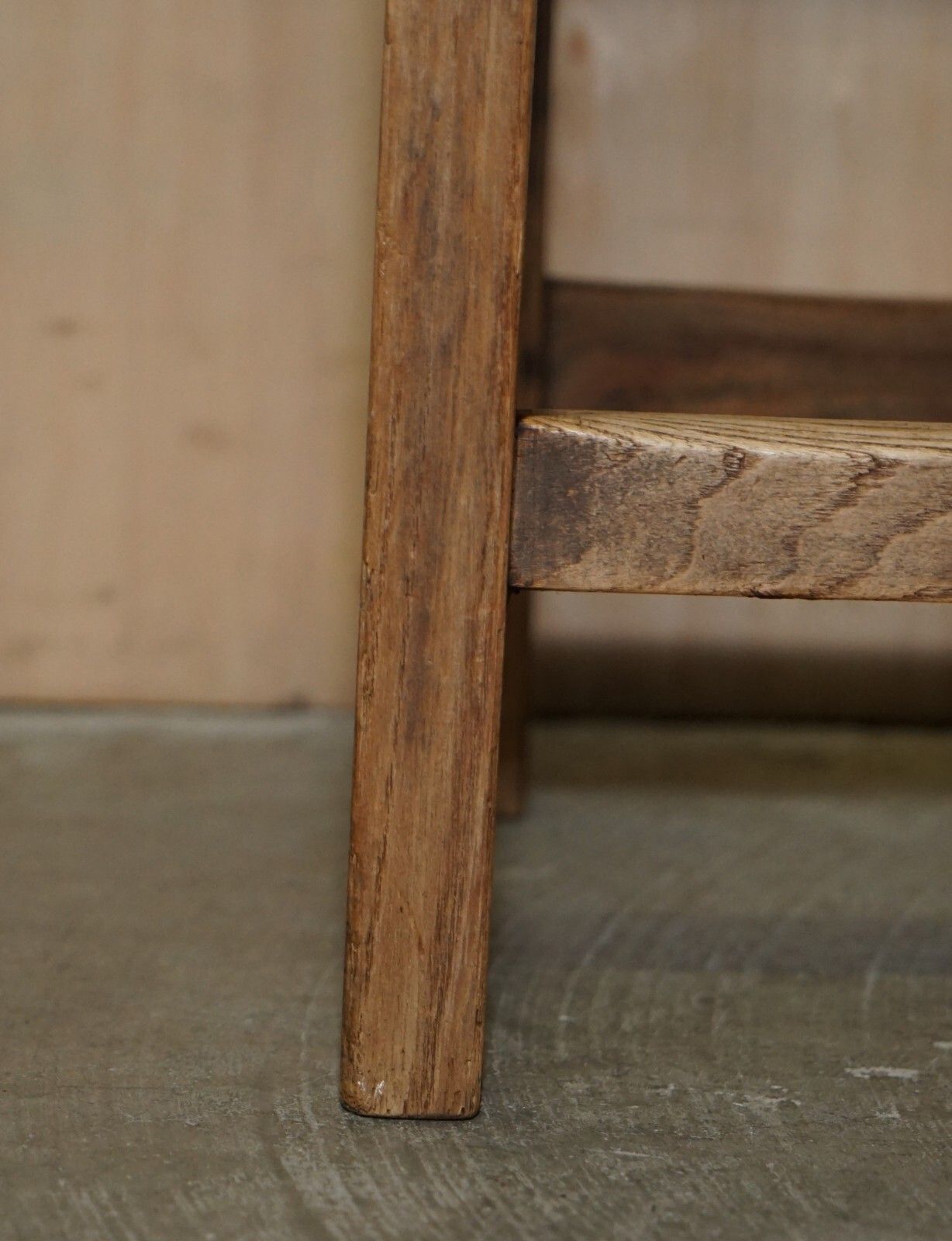 Lovely 19th Century English Painters Artists Stool Handle Cut Out In The Top photo vinterior