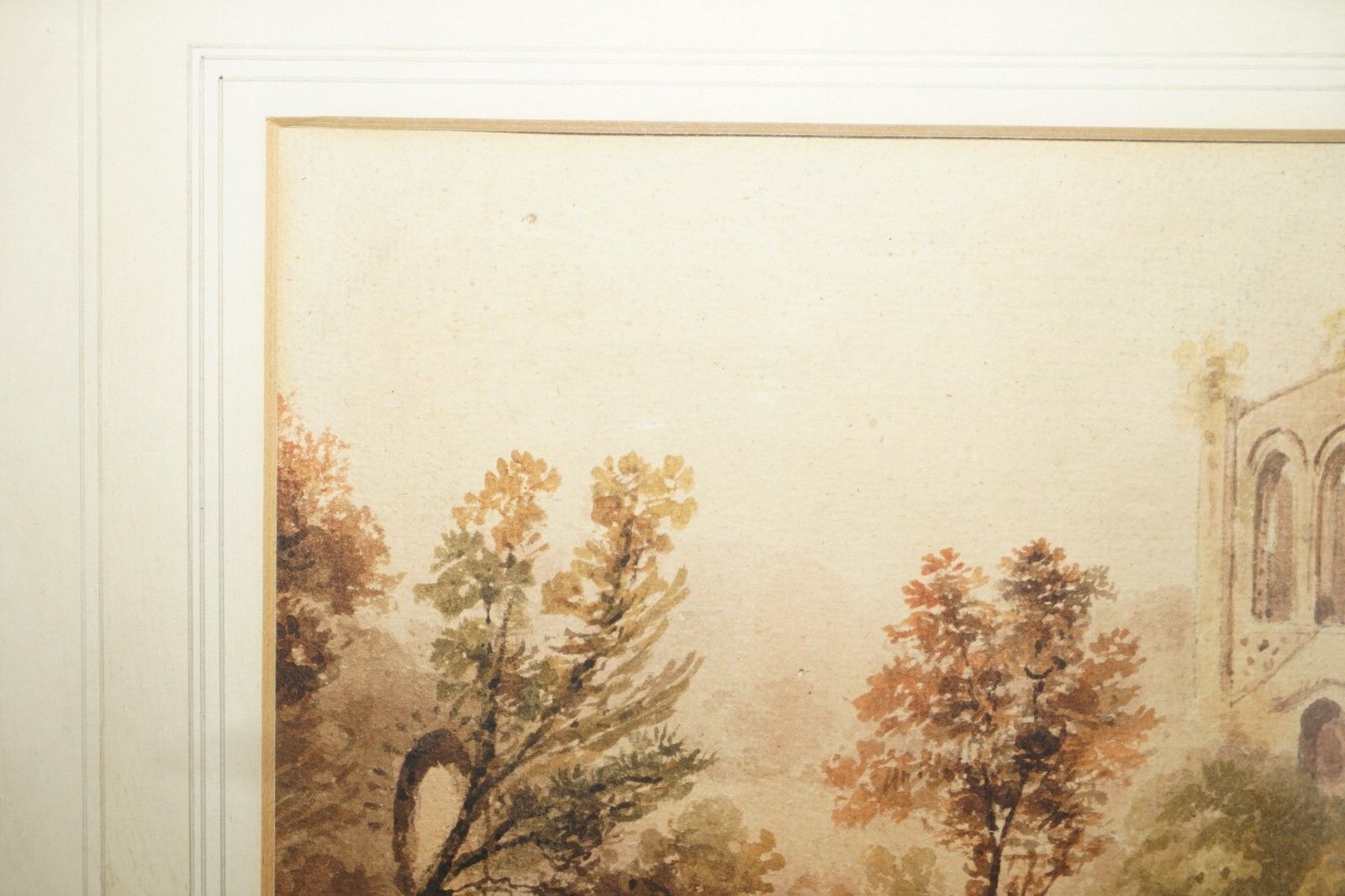 19th Century Tintern Abbey Francis Nicholson 1753 1844 Watercolour Painting photo 450.0