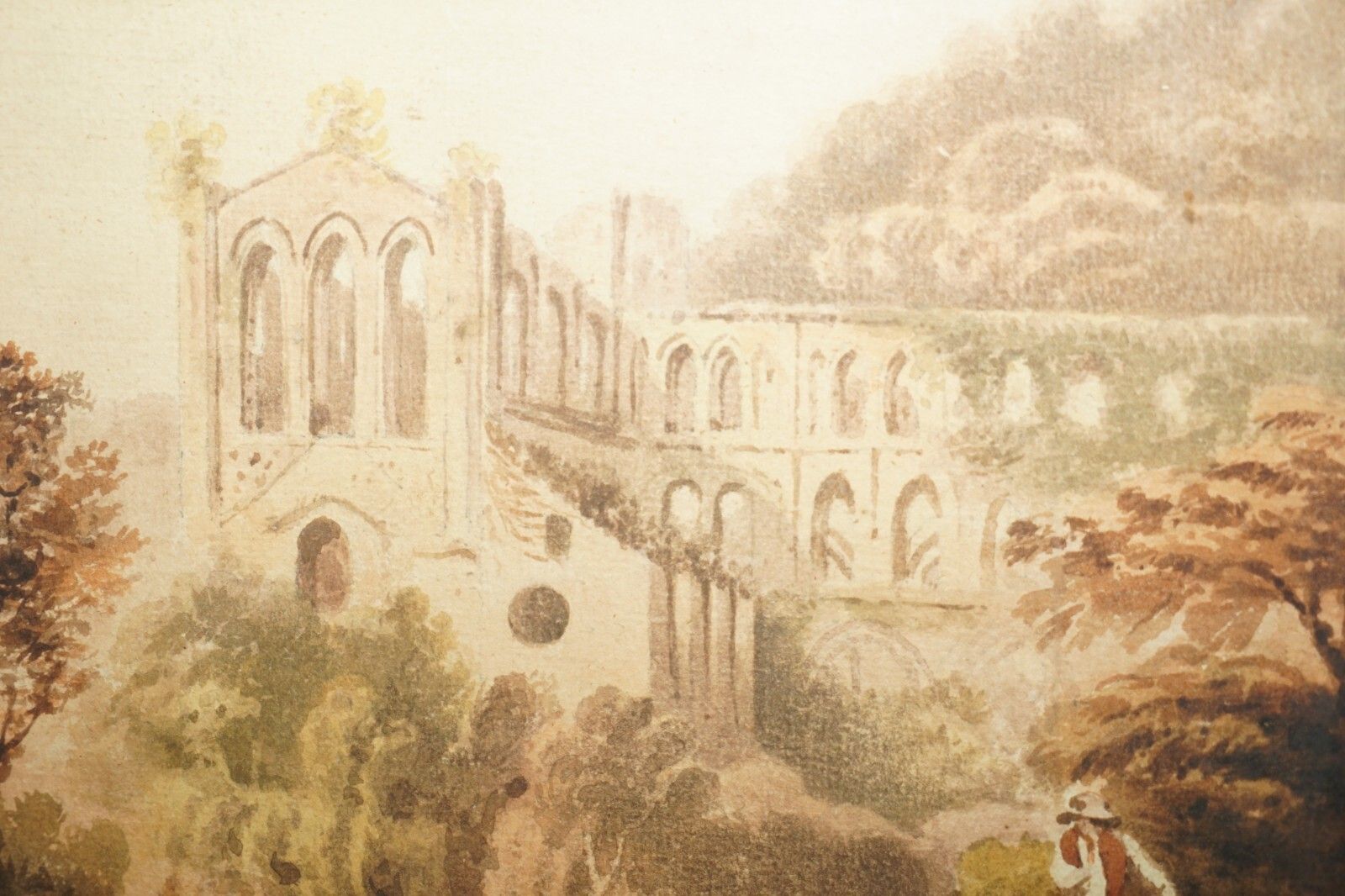 photo for sale 19th Century Tintern Abbey Francis Nicholson 1753 1844 Watercolour Painting