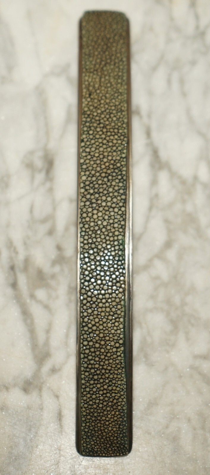 photo furniture Suite Of Six Shark Manta Ray Shagreen Upholstered Contemporary Drawer Handles