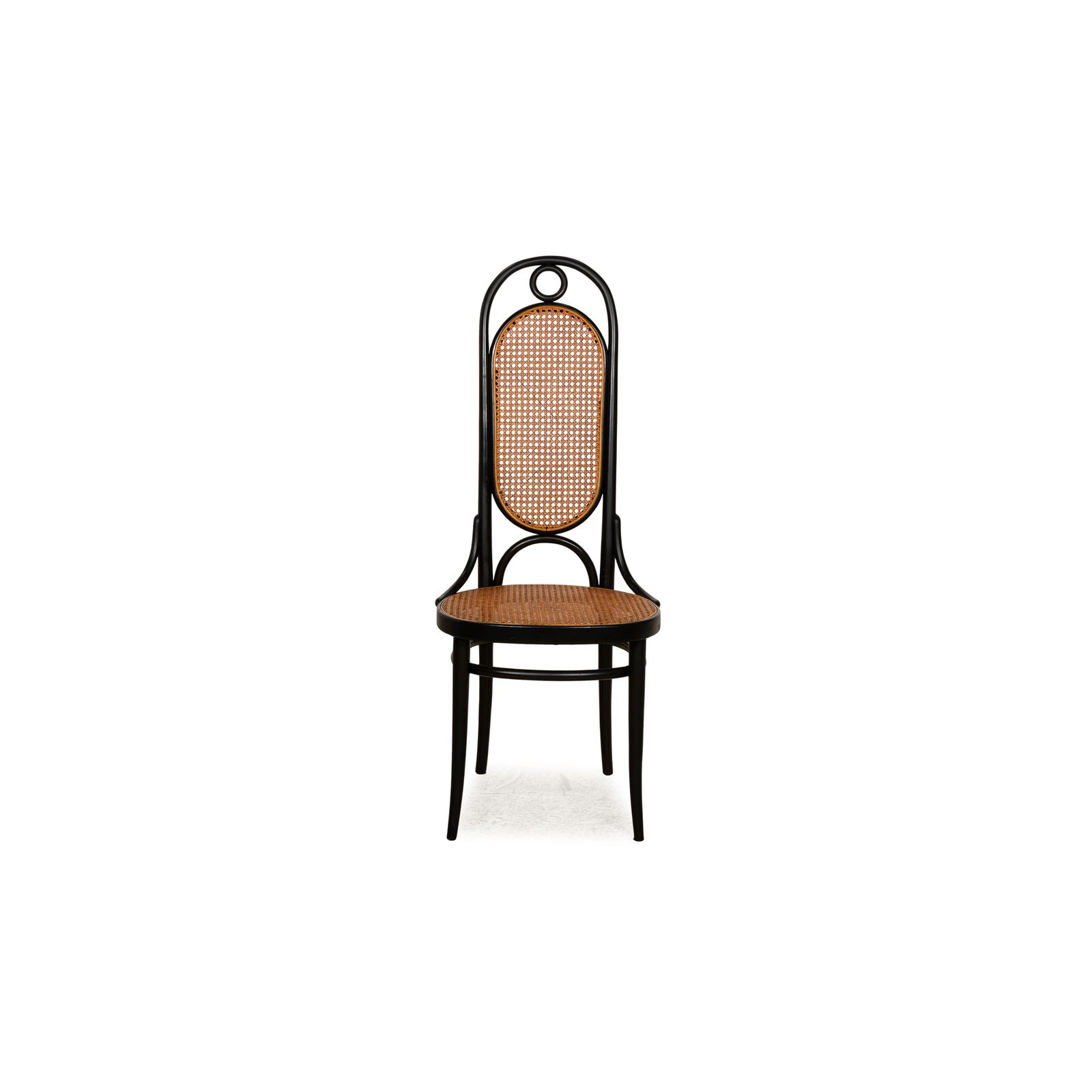 Lot de 4 chaises Thonet No. 207 R en bois, salle à manger, brun, café