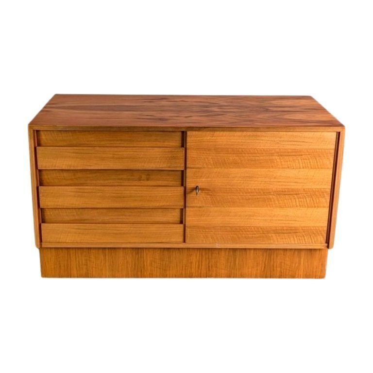 Midcentury Sideboard Vintage Sideboard Walnut Chest Of Drawers 1970