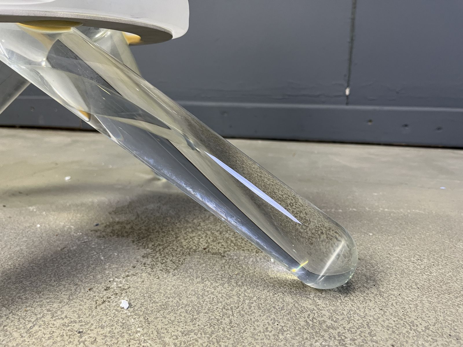 Murano Glass Arlequin Coffee Table By Maurice Barilone, 1980s photo for sale