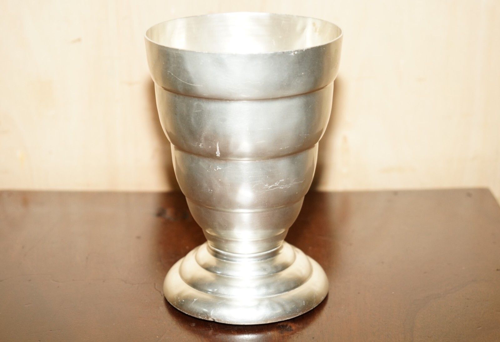 Antique Art Deco Silver Plated Champagne Wine Or Ice Bucket Lovely Period Patina photo furniture