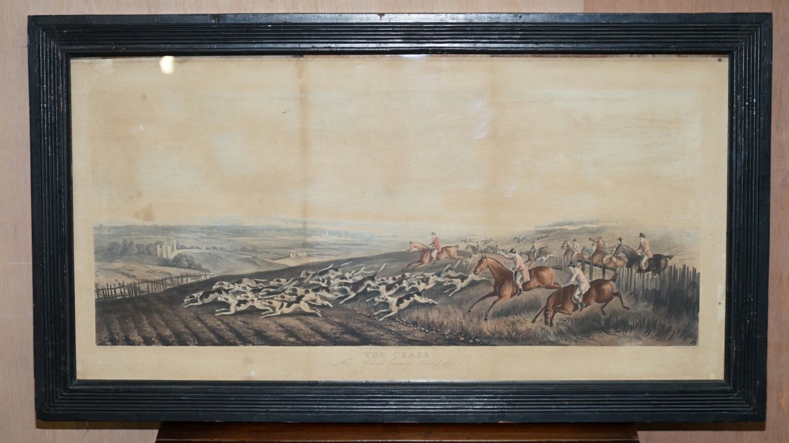 photo for sale Rare Pair Of Hunting Prints The Death & The Chase 1819 T Sutherland Sculpt