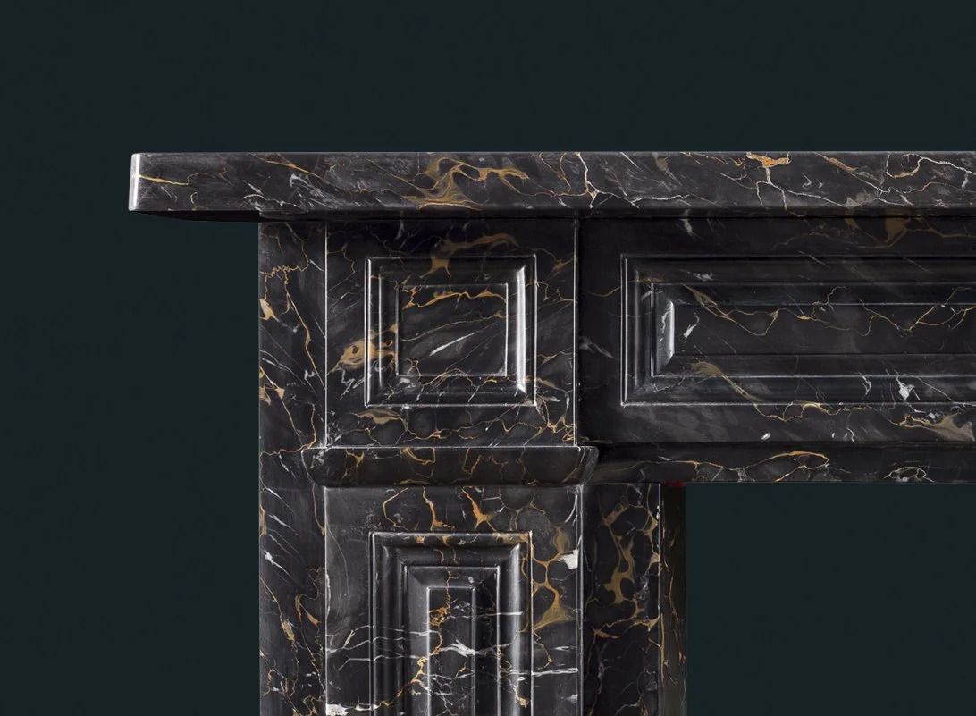 Regency Portoro Marble Fireplace Surround photo furniture