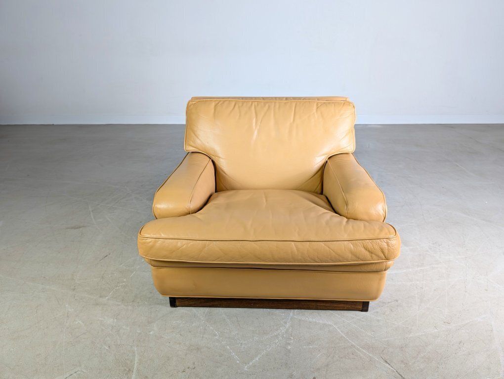 Original Midcentury Armchair Arne Norell Armchair Mexico Leather2 photo furniture