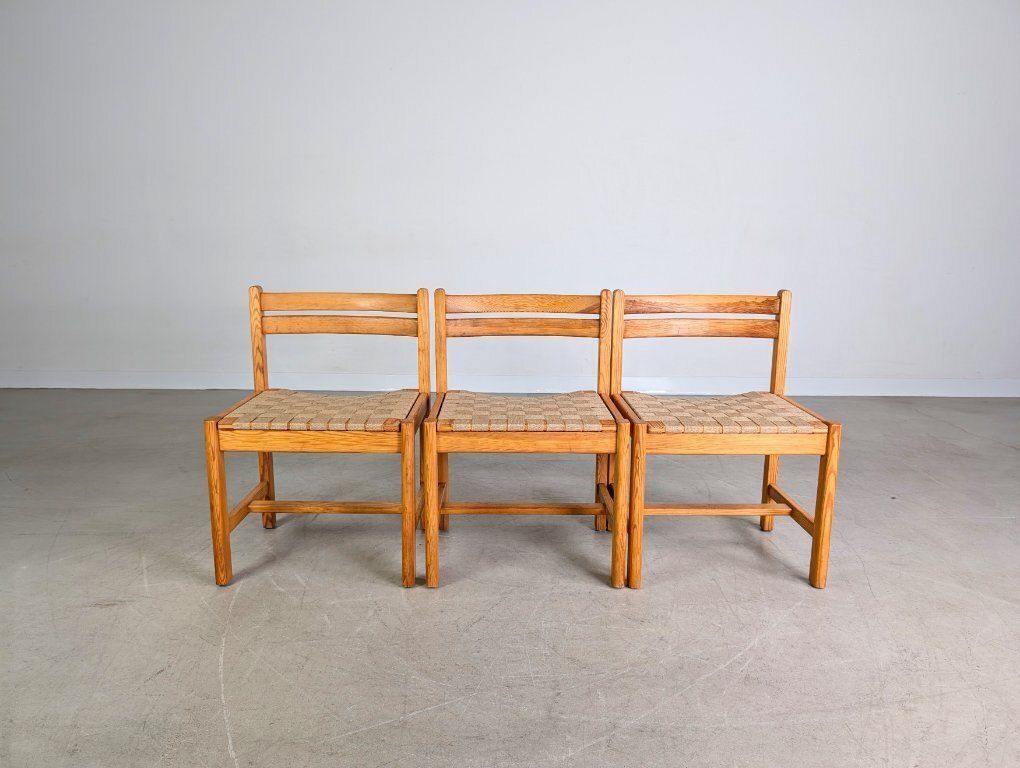 Set Of 3 Asserbo Chairs Borge Morgensen Roland Wilhelmsson photo furniture