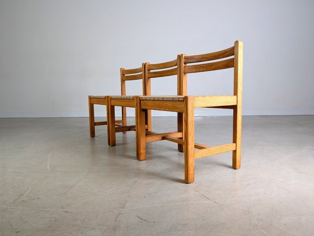 Set Of 3 Asserbo Chairs Borge Morgensen Roland Wilhelmsson photo 1347.0