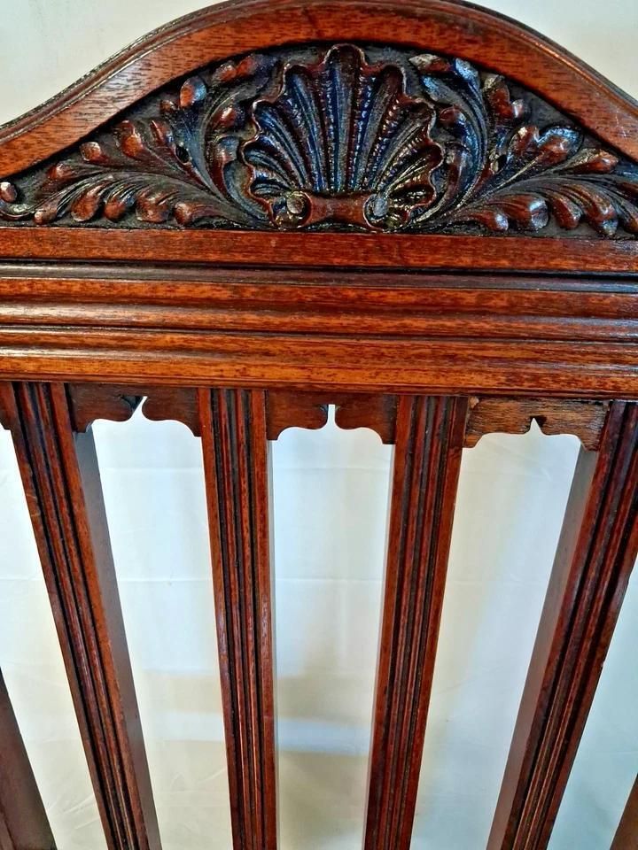 Victorian Mahogany Hall Elbow Chair With Beautiful Patina photo for sale