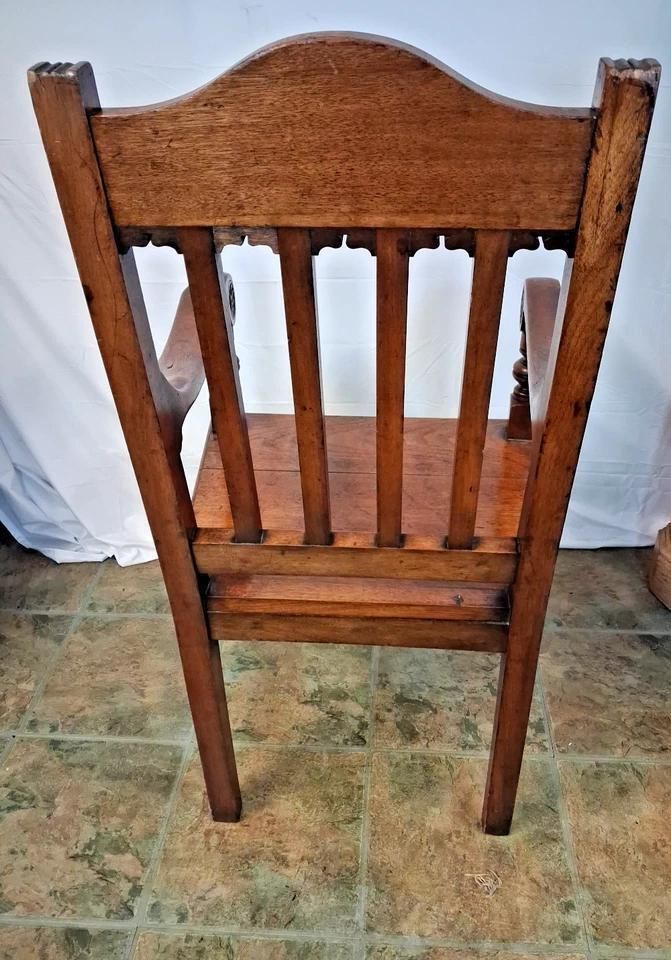 photo for sale Victorian Mahogany Hall Elbow Chair With Beautiful Patina