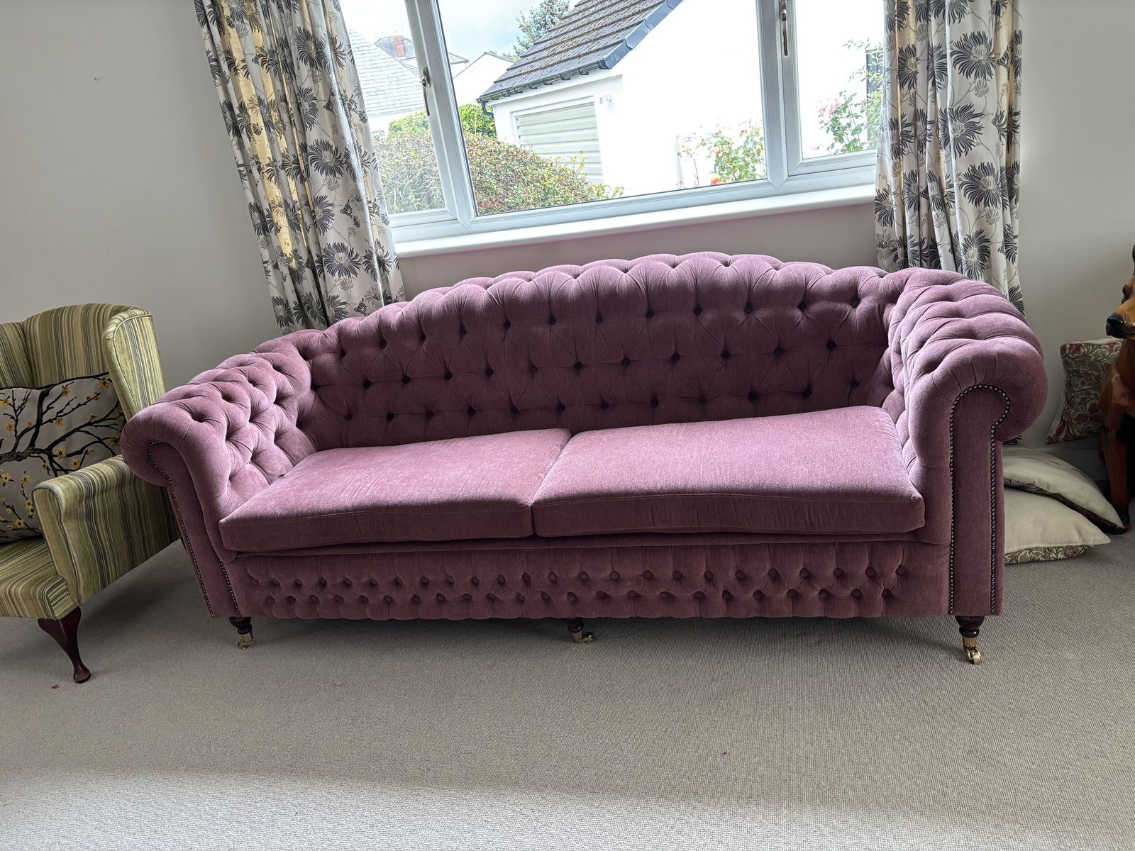 Lilac Chesterfield Sofa
