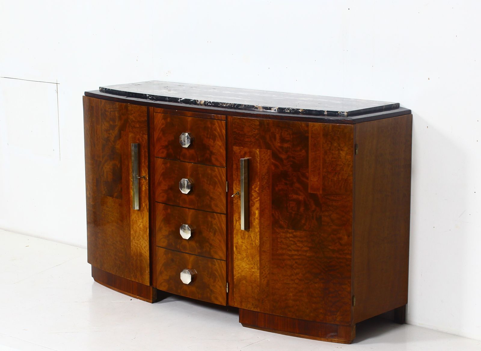French Art Deco Sideboard Around 1930s photo vintage