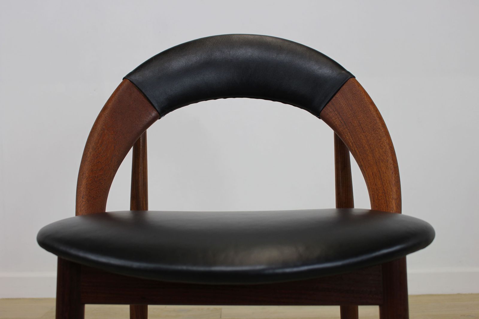 Rare Pair Of Danish Hoop Back Chairs By Arne Hovmand Olsen photo for sale