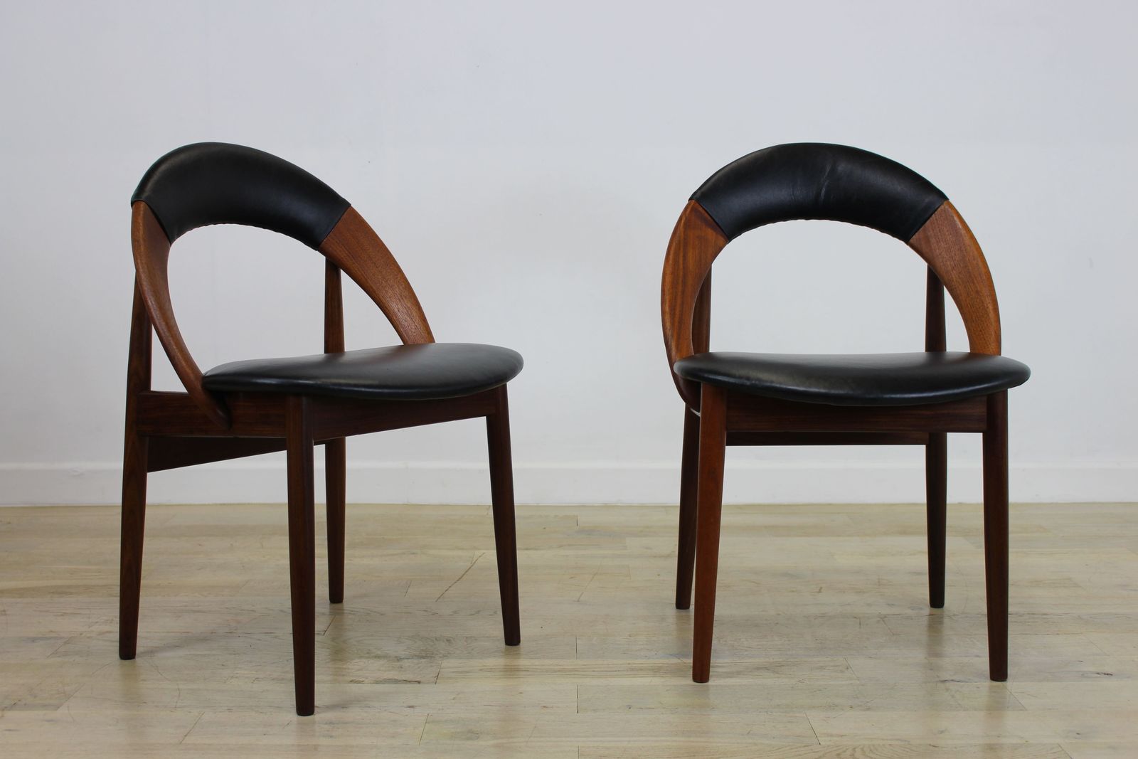 Rare Pair Of Danish Hoop Back Chairs By Arne Hovmand Olsen photo 2300.0
