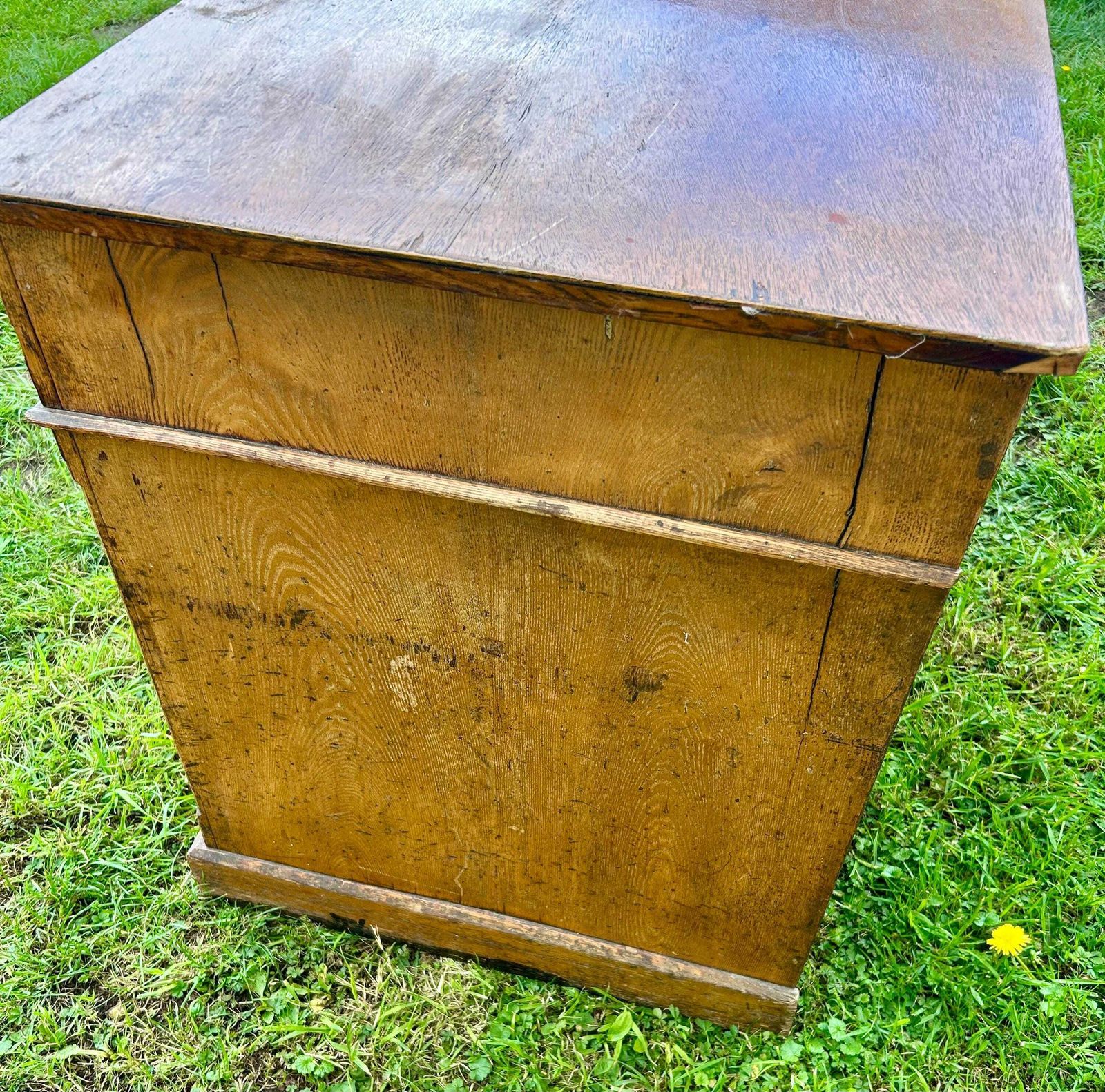photo furniture Aesthetic Movement Antique Ash Desk Cabinet Chest Of Drawer Cupboard Bedroom Victorian Vintage Storage Arts Crafts Office