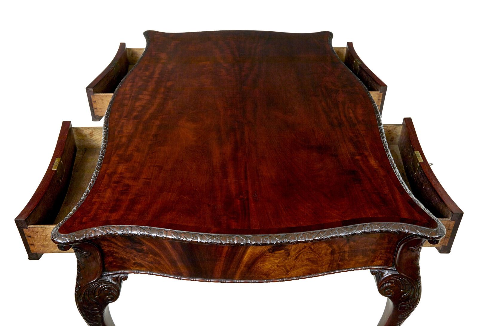 Mid 19th Century English Partners Desk In The Chippendale Taste photo for sale