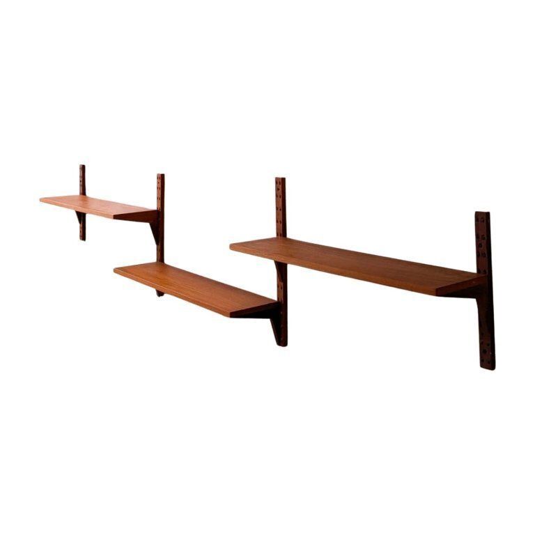 Original Poul Cadovius Midcentury Bookshelf Wall Shelf Cado Teak photo furniture
