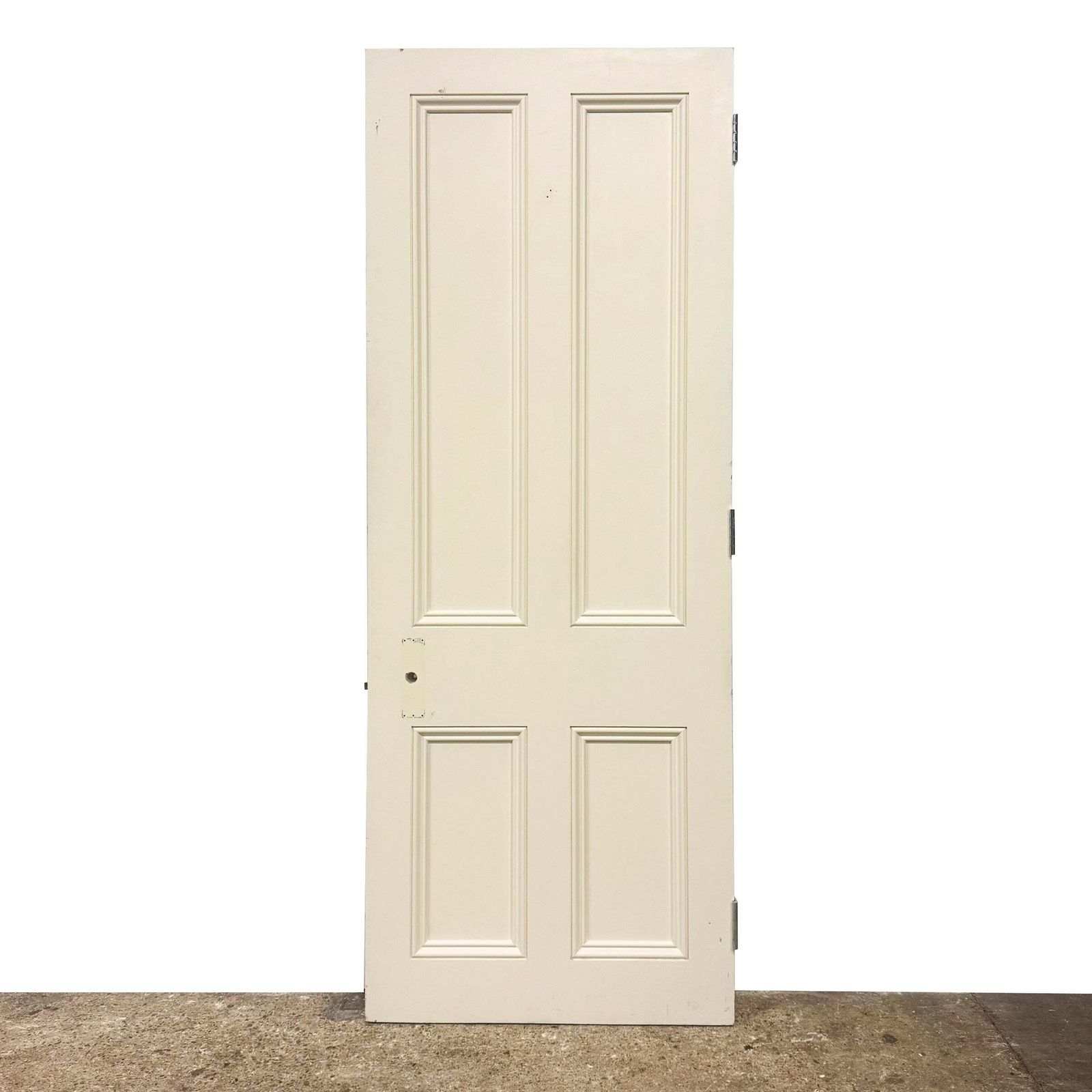 Reclaimed White Tulip Wood 4 Panel Door   216cm X 81.5cm