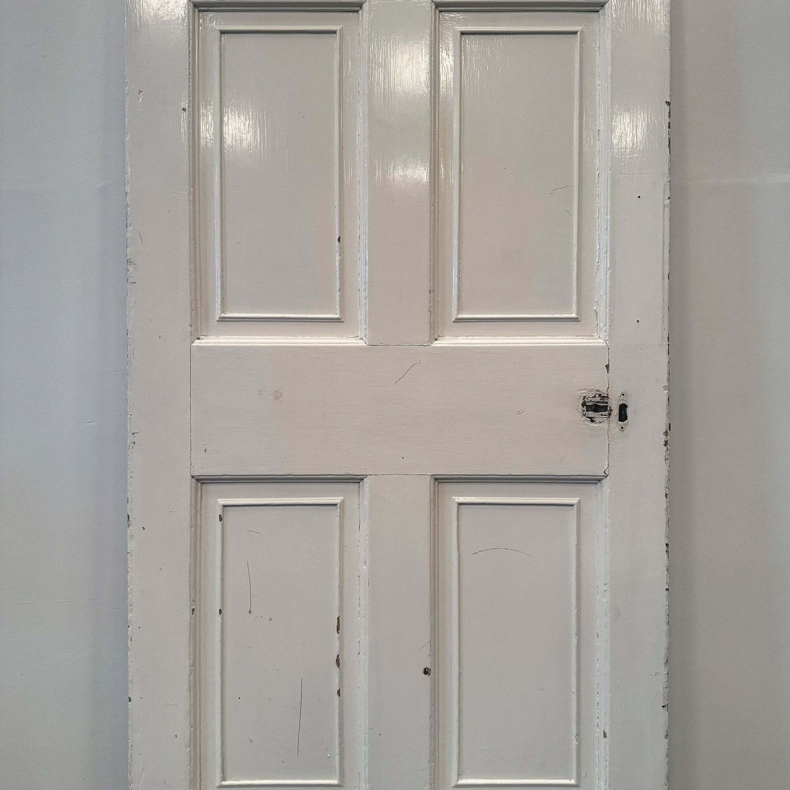 Georgian Solid Pine Panelled Door   193.5cm X 89cm photo buy