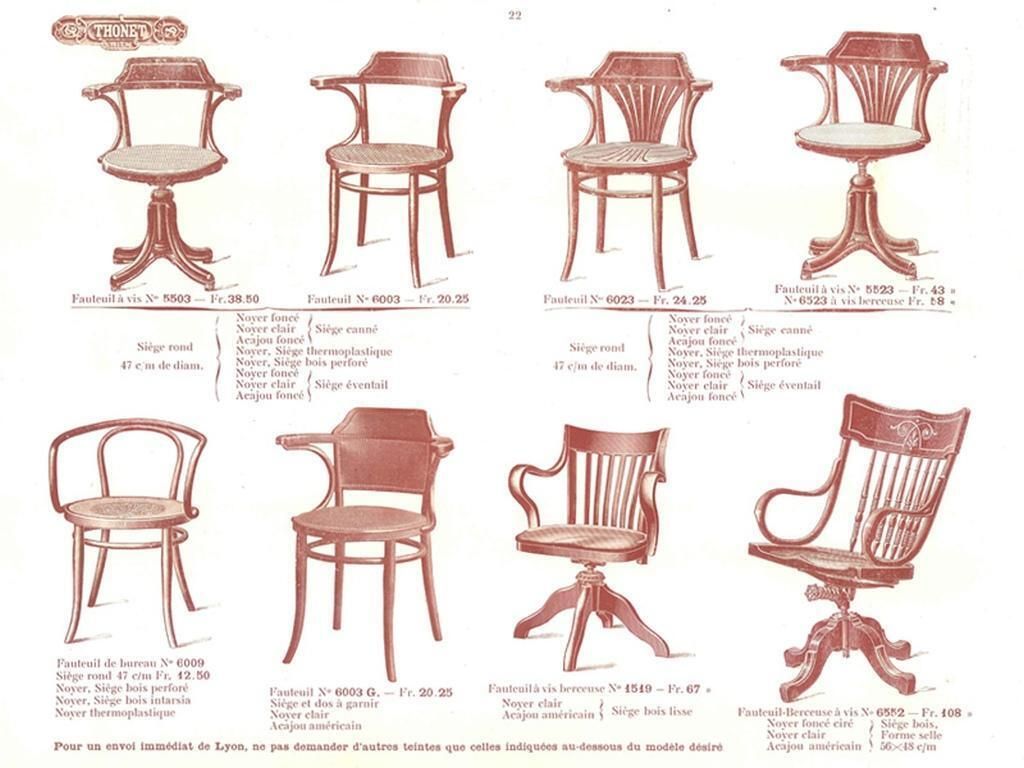 photo furniture Jugendstil Swivel Desk Chair By Thonet