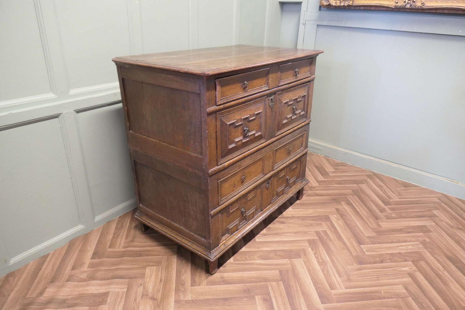 17th Century Oak Chest Of Drawers Or Garret Chest photo furniture