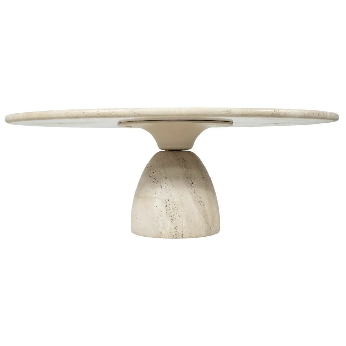 Travertine Coffee Table By Peter Draenert, 1970s