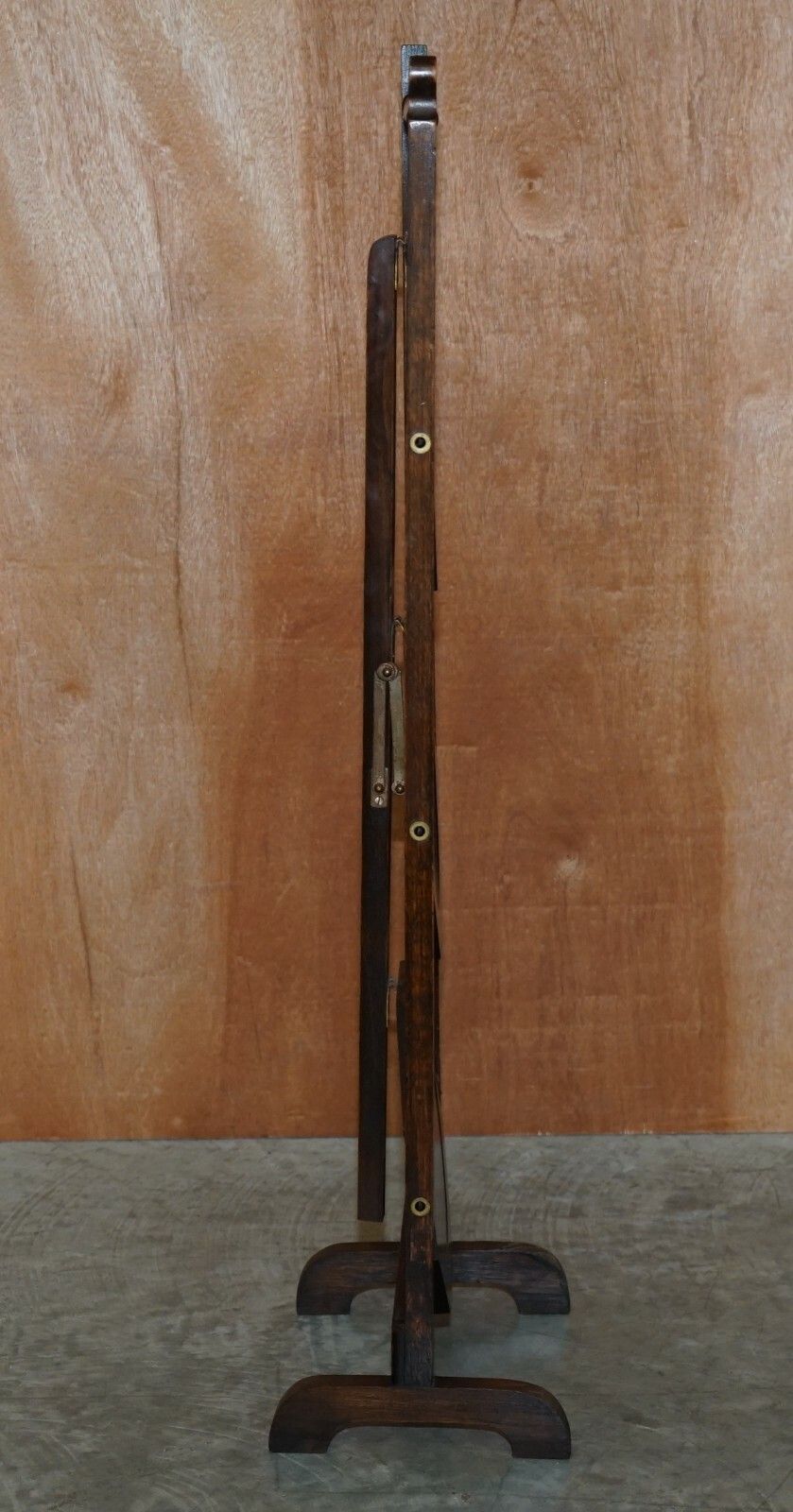 Furniture Circa 1900 English Oak Folding Whatnot Display Table Cake Stand Lovely Patina photo
