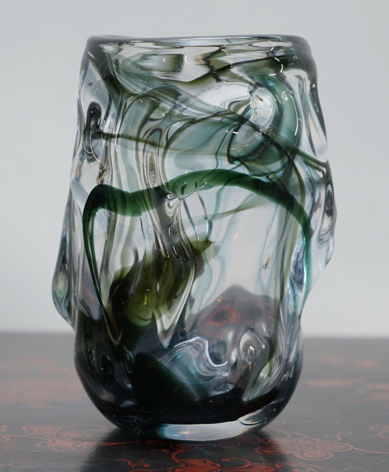 Home Decor One Of Three Stunning Whitefriars Vases With Ornately Crafted Bodies Medium photo