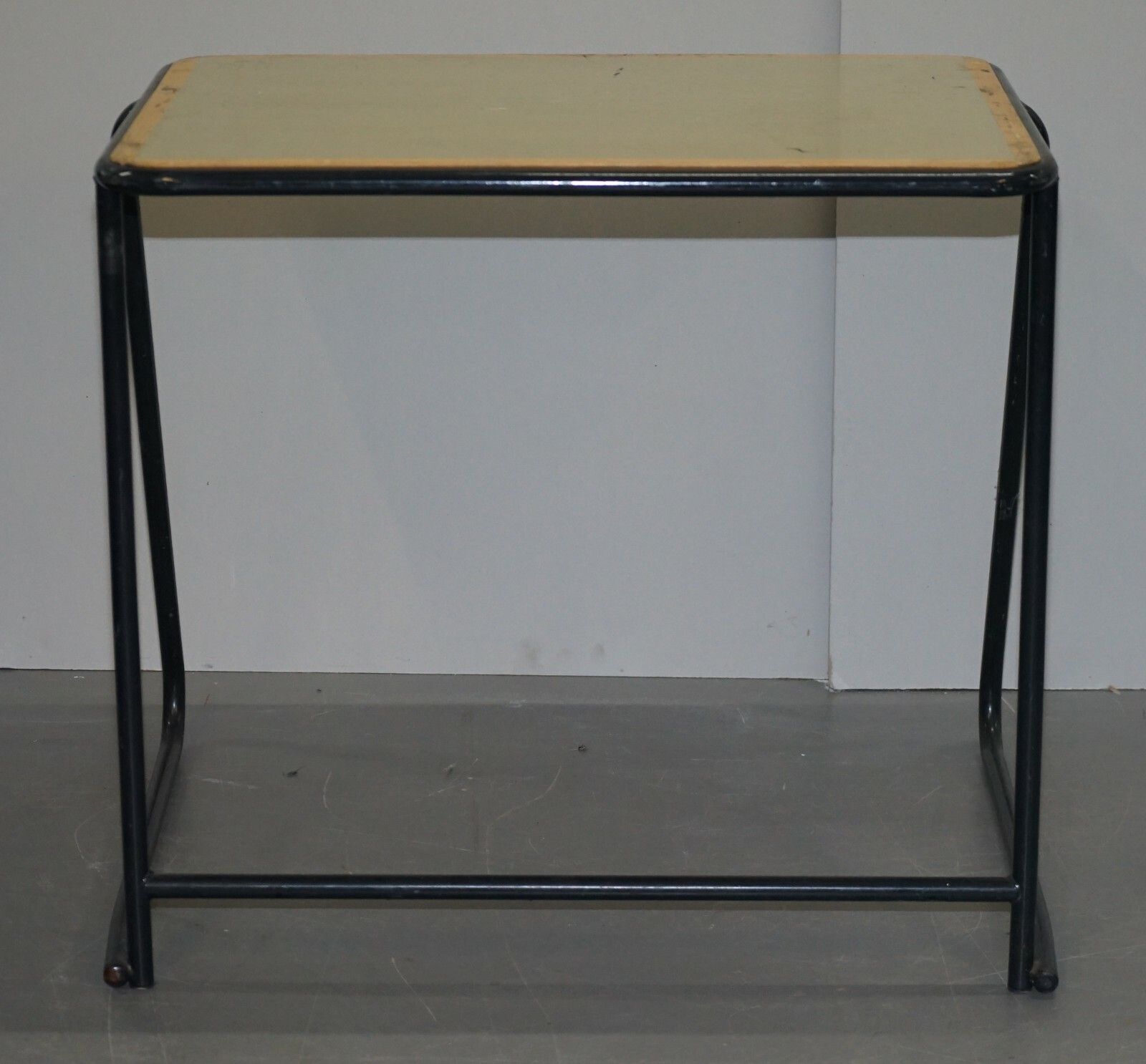 1 Of 20 British Military Army Stacking Desk Tables Full Sized Stainless Steel photo vintage