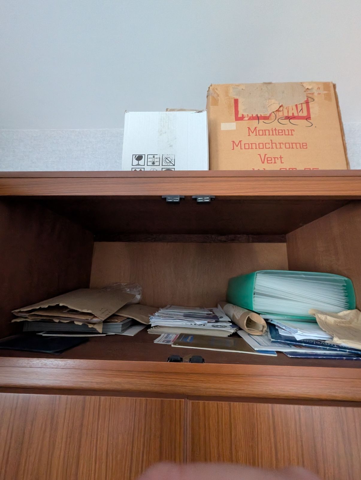 photo furniture Schreiber Wood Wardrobe, Mid 20th Century