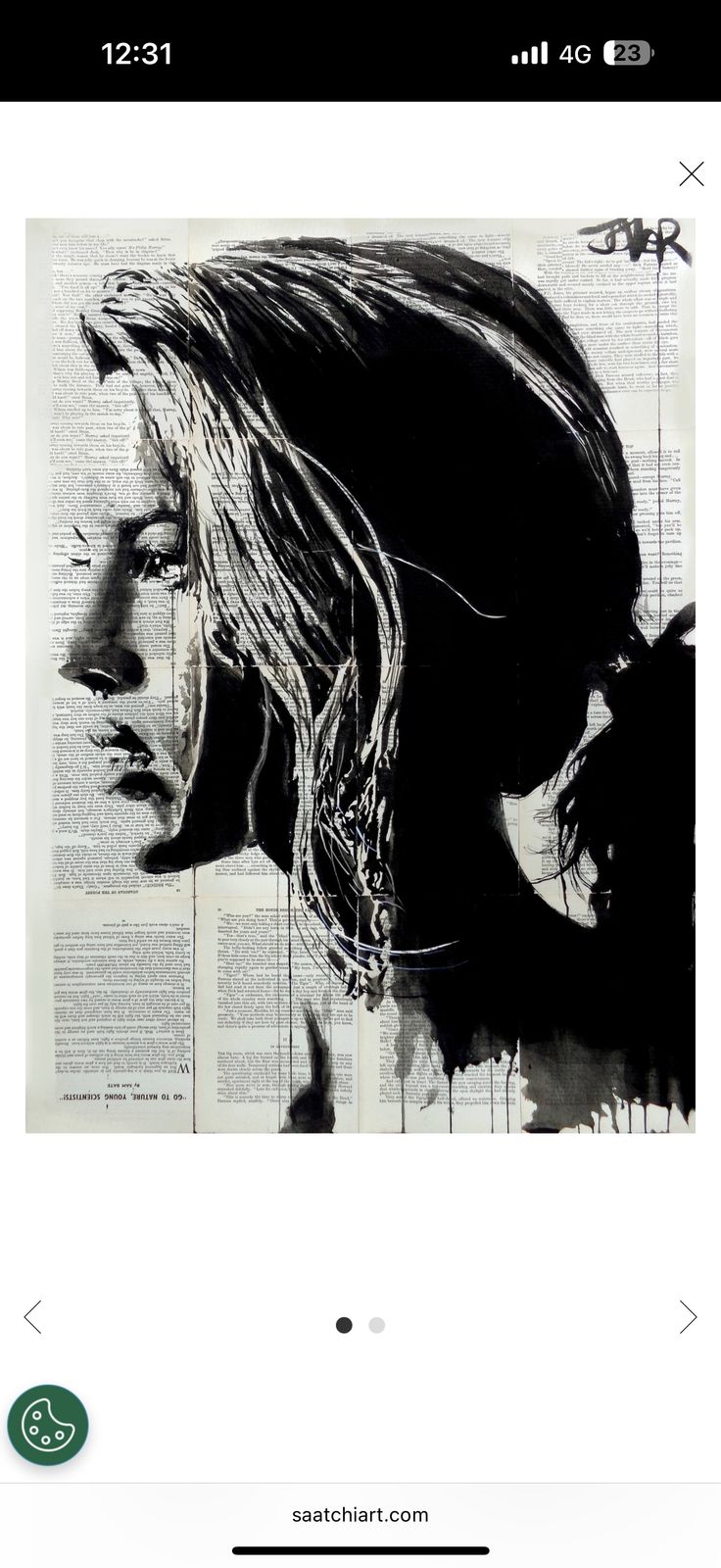 Tiger Lily Drawing Loui Jover Australia Drawing, Ink On Paper Size: 27.2 W X 38.6 H X 0.1 D In photo buy