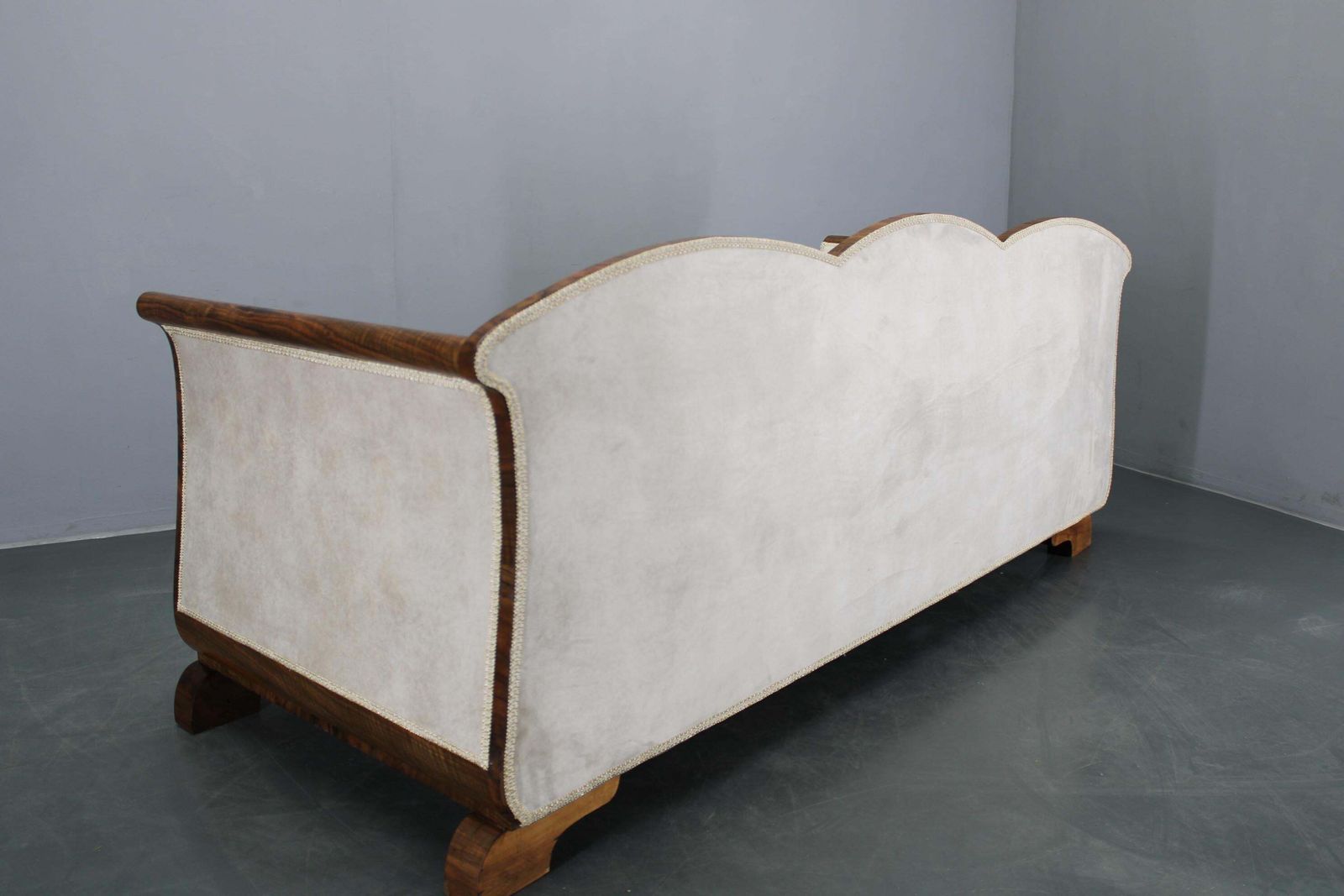 Furniture 1930s Restored Art Deco Sofa, Czechoslovakia photo