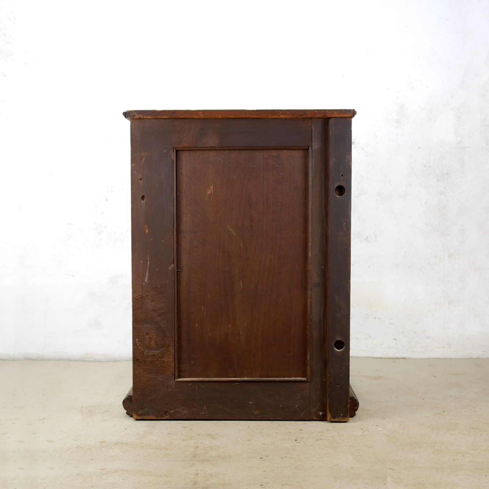 Antique Cabinet Cupboard Mahogany Green Man Carved Bathroom #102951 photo vintage