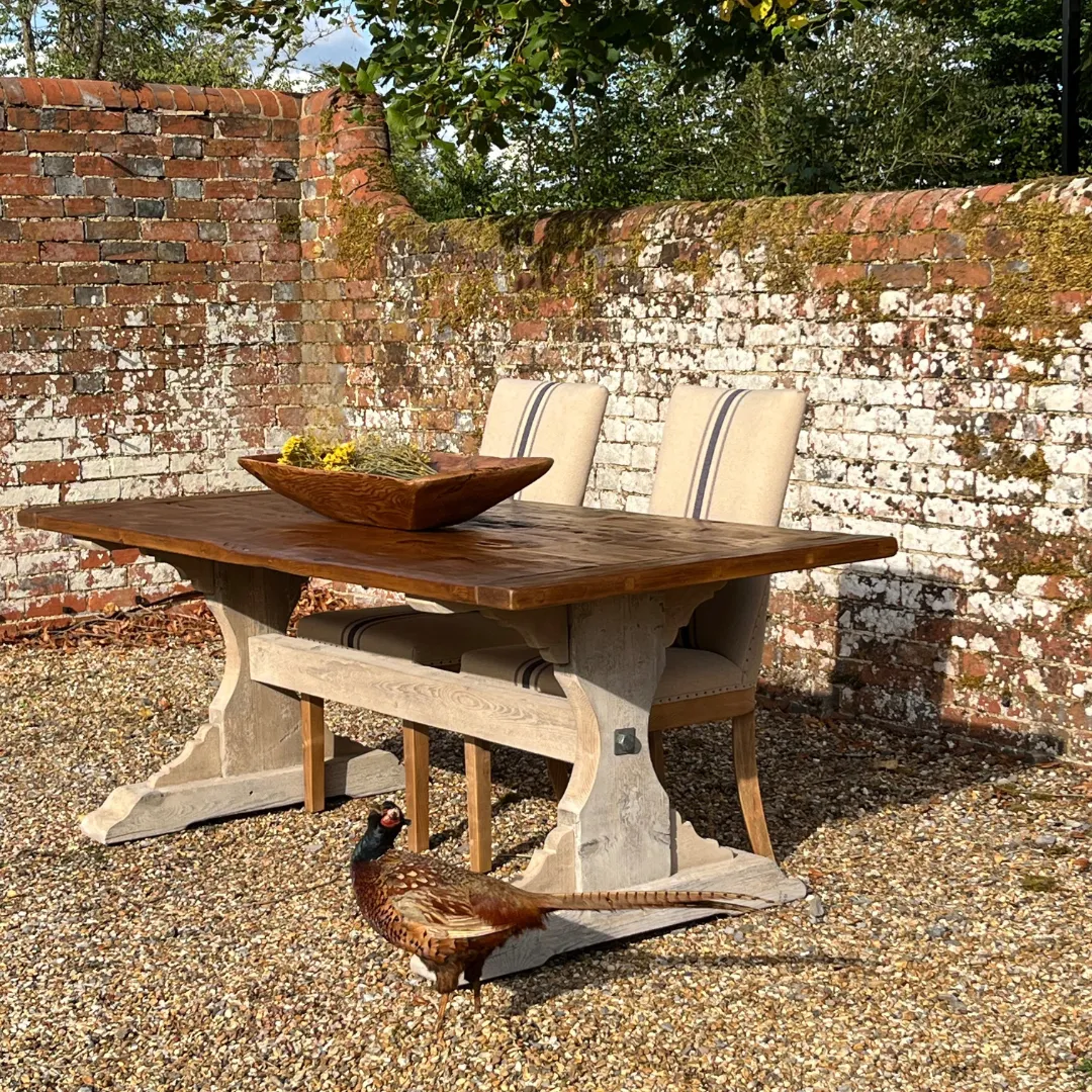 Antique Top Heritage Dining Table photo Furniture
