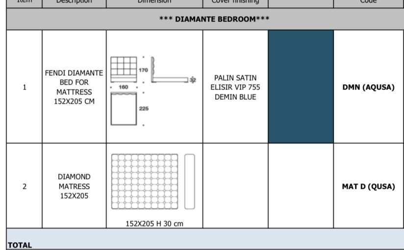 Fendi Casa Diamante Bed photo Furniture